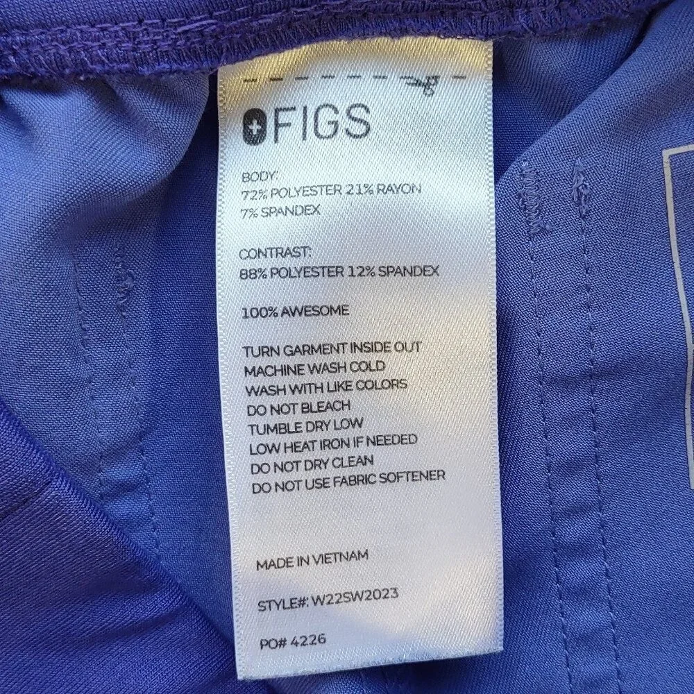 FIGS Yola Yoga Scrub Pants Lavendar W22SW2023 Healthcare/Medical Women Size XXS - Picture 10 of 12